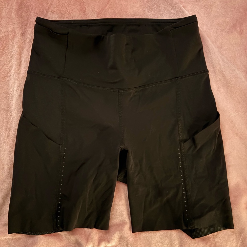 Lululemon Athletica Black Bike Shorts Stretchy Fit